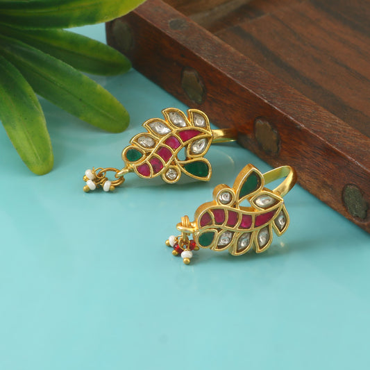 ER-146 - Jadau Kundan Earring with Emerald