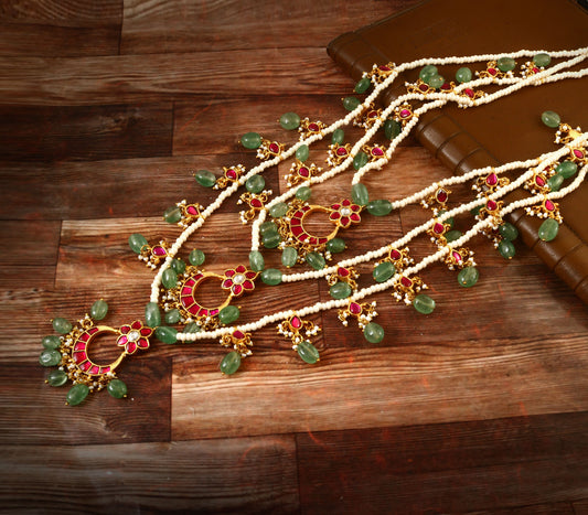 NK-135 - Shanaya Teen Lada Jadau Kundan Set