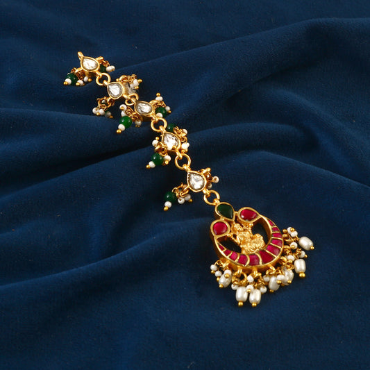 MT-106 - Jadau Kundan Mangtika with Emerald