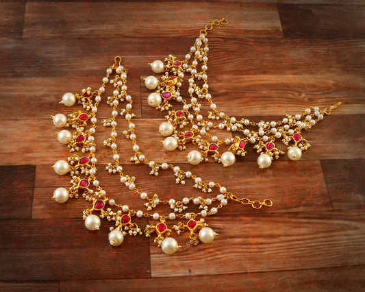 MA-103 - Jadau Kundan Maatal with Emerald