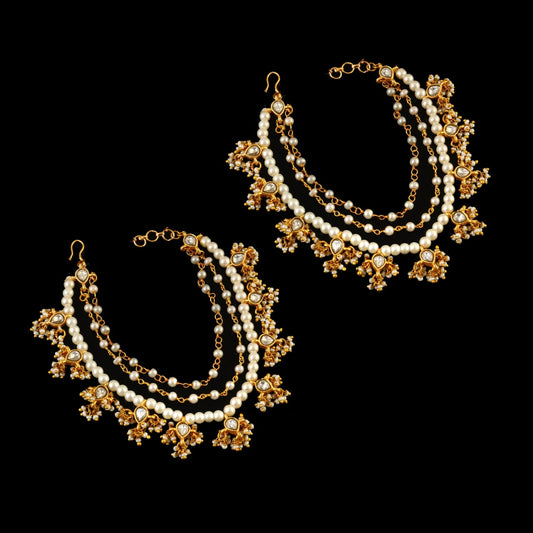 MA-105 - Jadau Kundan Maatal with Emerald