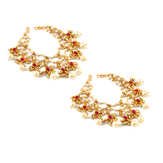 MA-106 - Jadau Kundan Maatal with Emerald