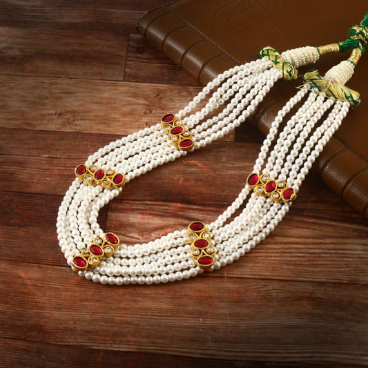 NK-177 - Jadau Kundan Necklace with Emerald