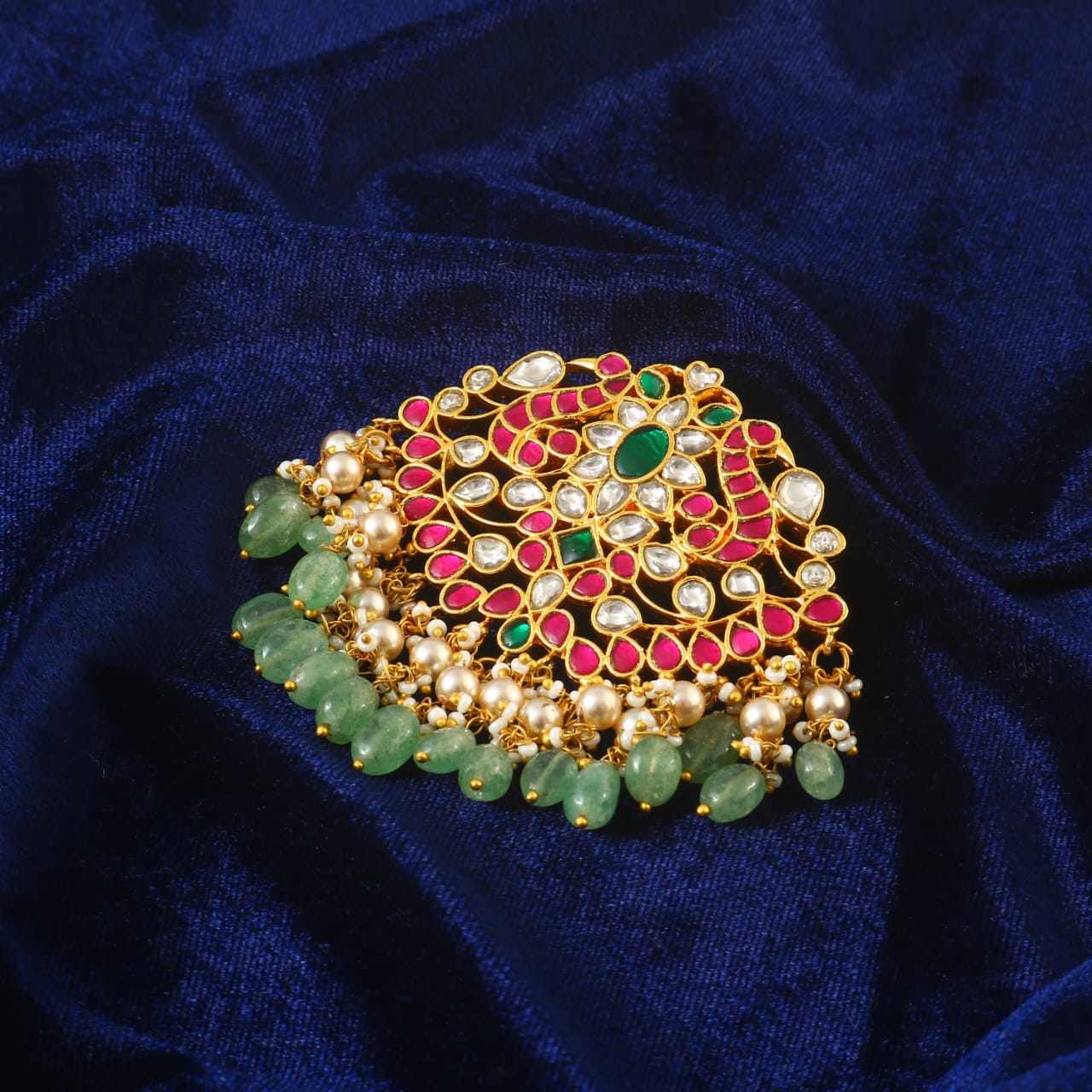 PN-102 - Jadau Kundan Pandent with Emerald PN-102 - Jadau Kundan Pandent with Emerald