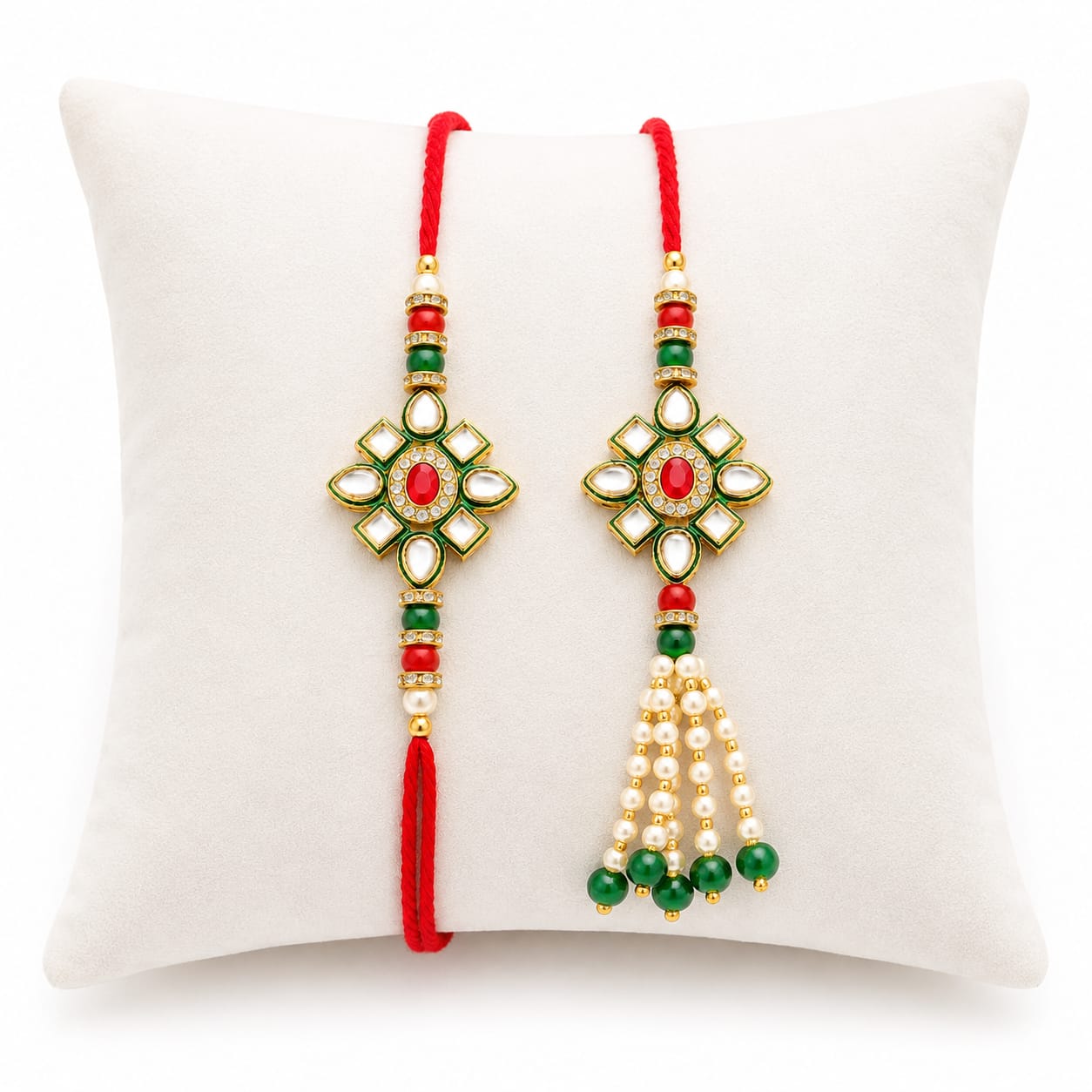 Elegant Peacock Bhai Bhabhi Rakhi Gift Set Love RK-134