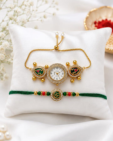 Watch Bhai Bhabhi Rakhi Gift Set RK-151