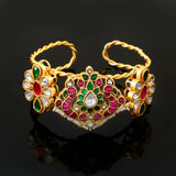 BG-103 - Jadau Kundan Bangle with Emerald