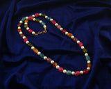 BM-126 - Jadau Kundan Beads Necklace with Emerald