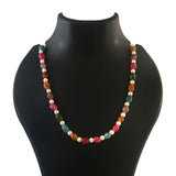 BM-126 - Jadau Kundan Beads Necklace with Emerald