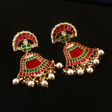 ER-121 - Jadau Kundan Earring with Emerald