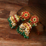 ER-126 - Jadau Kundan Earring with Emerald