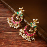 ER-133 - Jadau Kundan Earring with Emerald