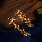 ER-135 - Jadau Kundan Earring with Emerald