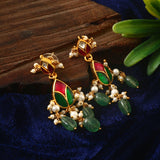 ER-137 - Jadau Kundan Earring with Emerald