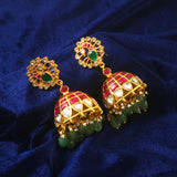 ER-139 - Jadau Kundan Earring with Emerald
