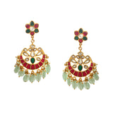 ER-140 - Jadau Kundan Earring with Emerald