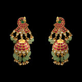 ER-142 - Jadau Kundan Earring with Emerald