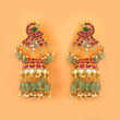 ER-142 - Jadau Kundan Earring with Emerald
