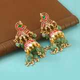ER-142 - Jadau Kundan Earring with Emerald