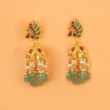 ER-143 - Jadau Kundan Earring with Emerald