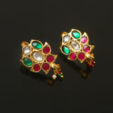 ER-144 - Jadau Kundan Earring with Emerald