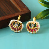 ER-145 - Jadau Kundan Earring with Emerald