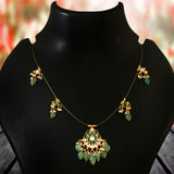 NK-101 - Daksha Jadau Kundan Necklace with Emerald