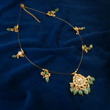 NK-108 - Ramyah Jadau Kundan Necklace and Emerald