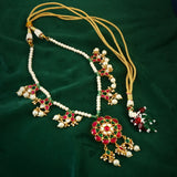 NK-123 - Bhavanya Jadau Kundan Set