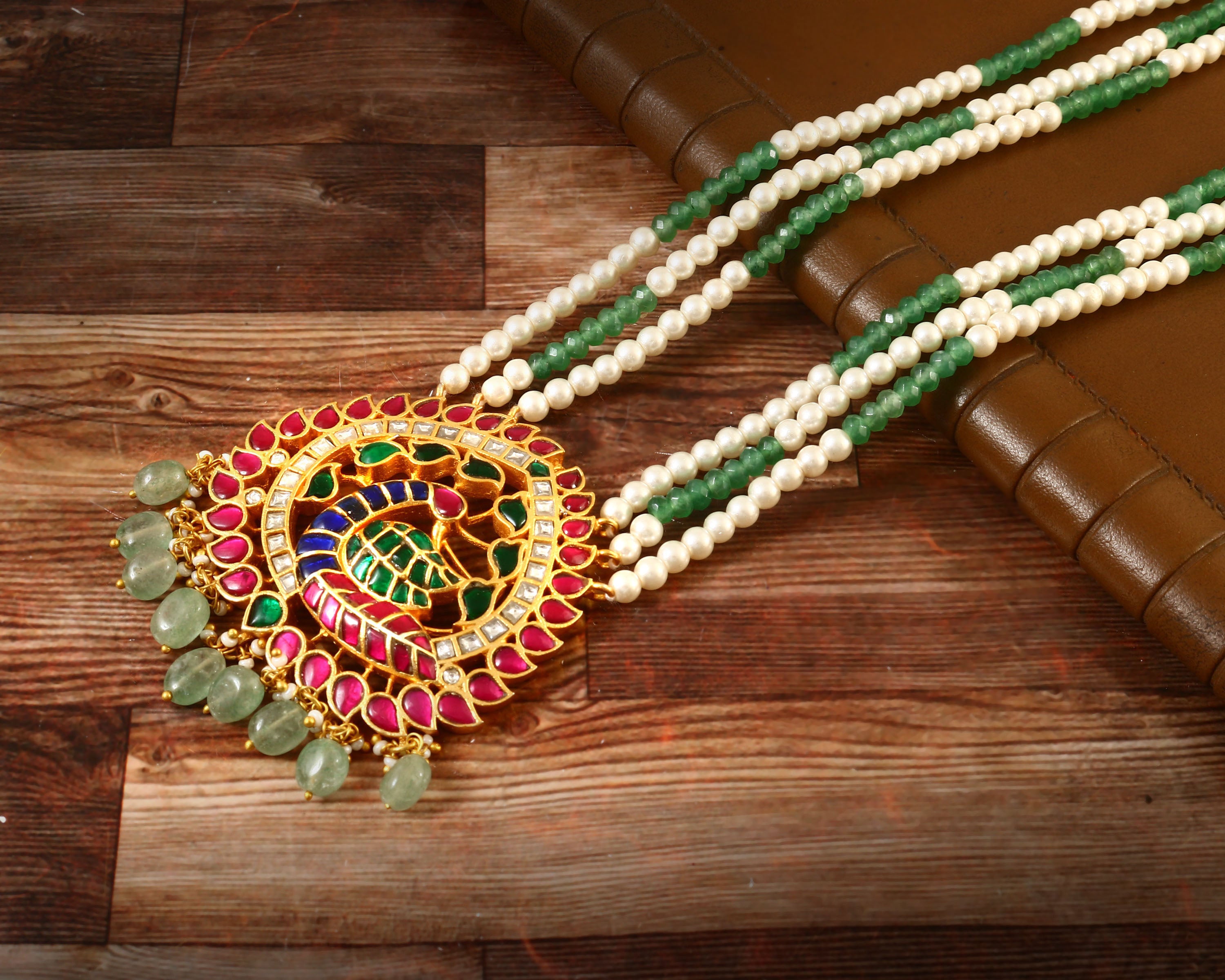 NK-129 - Mayur Jadau Kundan Necklace