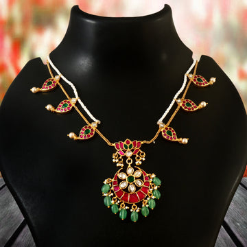 NK-131 - Ruhi Jadau Kundan Mango Set