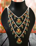 NK-134 - Teen Lada Jadau Kundan Haar