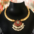 NK-138 - Shubh Jadau Kundan Set with White Pearls