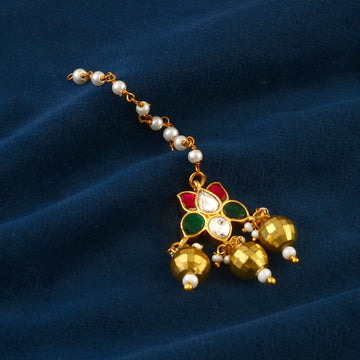 MT-103 - Jadau Kundan Mangtika with Emerald
