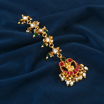 MT-106 - Jadau Kundan Mangtika with Emerald