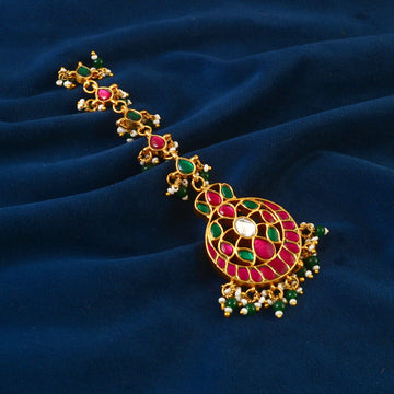 MT-109 - Jadau Kundan Mangtika with Emerald