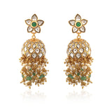 ER-102 - Jadau Kundan Earring with Emerald