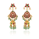 ER-106 - Jadau Kundan Earring with Emerald