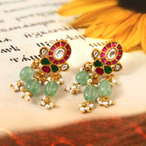 ER-108 - Jadau Kundan Earring with Emerald