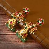 ER-109 - Jadau Kundan Earring with Emerald