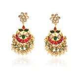 ER-111 - Jadau Kundan Earring with Emerald