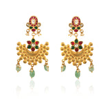 ER-112 - Jadau Kundan Earring with Emerald