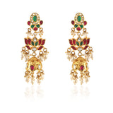 ER-113 - Jadau Kundan Earring with Emerald