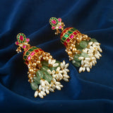 ER-114 - Jadau Kundan Earring with Emerald