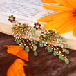 ER-118 - Jadau Kundan Earring with Emerald