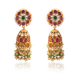 ER-119 - Jadau Kundan Earring with Emerald