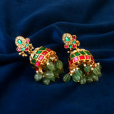 ER-120 - Jadau Kundan Earring with Emerald