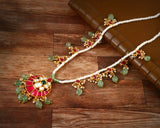 NK-144 - Jadau Kundan Necklace with Emerald