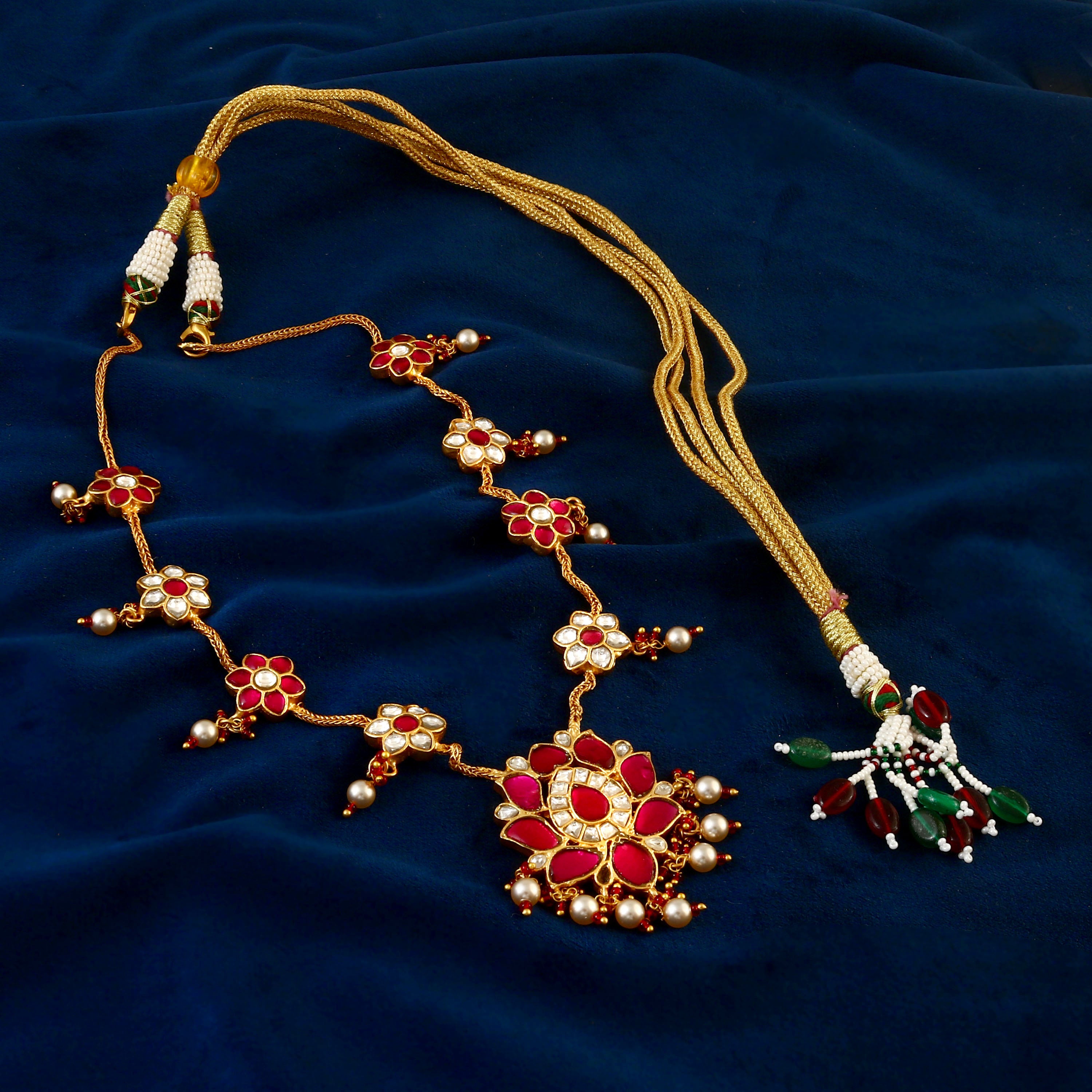 NK-146 - Jadau Kundan Necklace with Emerald