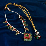 NK-147 - Jadau Kundan Necklace with Emerald